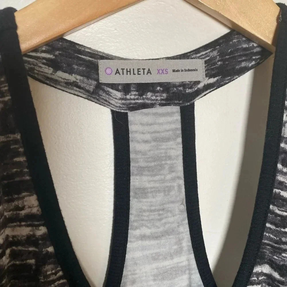 Athleta Space Dye Soft Racerback Dress Gray Size XXS - Picture 6 of 6